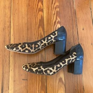 Franco sarto calf hair pumps